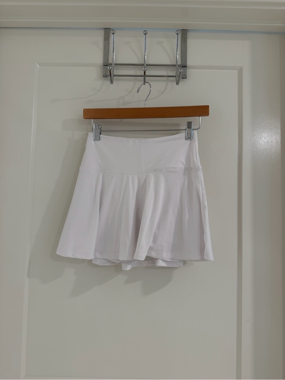 White Women's Flared Tennis Skirt